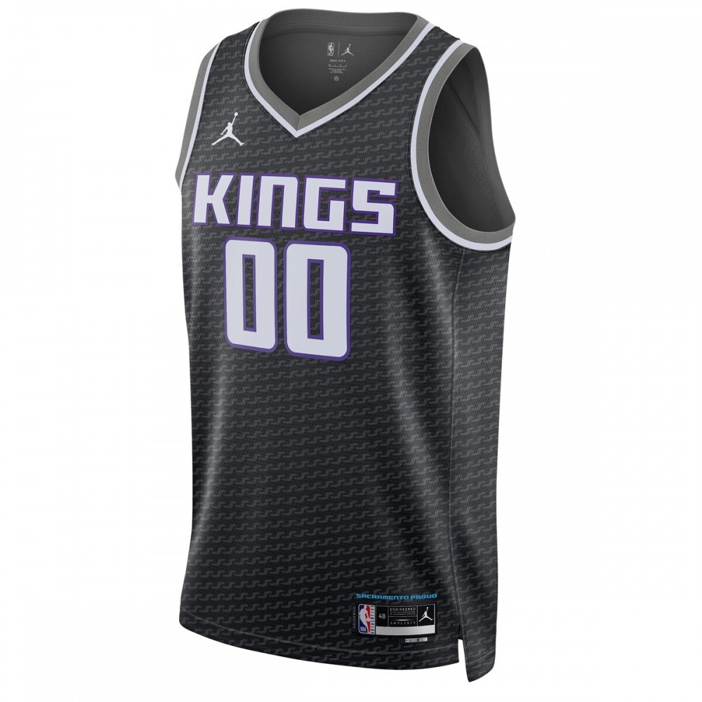 Sacramento Kings Jordan Brand Unisex 2022/23 Swingman Custom Jersey - Statement Edition - Black-Pro Kit Vault | Brand New 26/27 Sports Jerseys